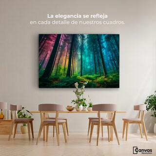 Foto 2 | Foto 2 | Cuadro Decorativo Canvas Bosque Cromático 90x60