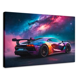 Foto 1 | Foto 1 | Cuadro Decorativo Canvas Lamborghini Cósmico 90x60