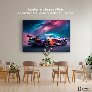 Foto 2 | Foto 2 | Cuadro Decorativo Canvas Lamborghini Cósmico 90x60