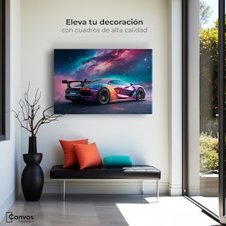 Foto 3 | Foto 3 | Cuadro Decorativo Canvas Lamborghini Cósmico 90x60