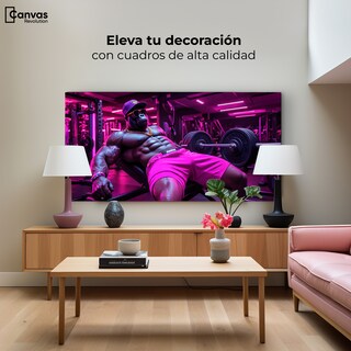 Foto 3 | Foto 3 | Cuadro Decorativo Canvas Musculatura Salvaje 120x60
