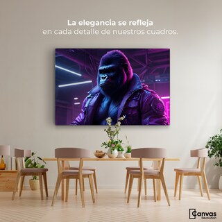 Foto 2 | Foto 2 | Cuadro Decorativo Canvas Gorila Con Chaqueta 90x60