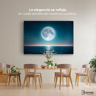 Foto 2 | Foto 2 | Cuadro Decorativo Canvas Reflejos Lunares 90x60