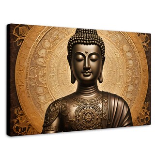 Foto 1 | Foto 1 | Cuadro Decorativo Canvas Buda Astral Dorado 90x60