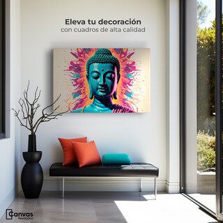 Foto 3 | Foto 3 | Cuadro Decorativo Canvas Buda Tono Luminoso 90x60