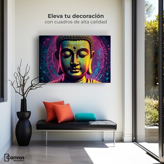 Foto 3 | Foto 3 | Cuadro Decorativo Canvas Buda Sobre Nirvana 90x60