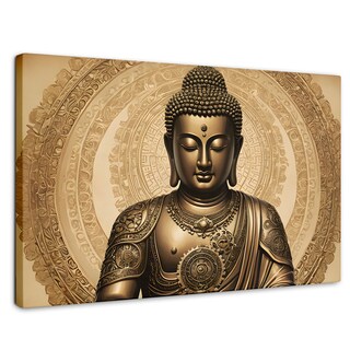 Foto 1 | Foto 1 | Cuadro Decorativo Canvas Buda Trascender Dorado 90x60