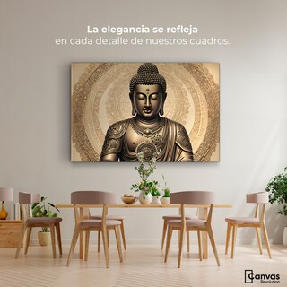 Foto 2 | Foto 2 | Cuadro Decorativo Canvas Buda Trascender Dorado 90x60