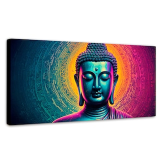 Foto 1 | Foto 1 | Cuadro Decorativo Canvas Buda Sobre Universo 160x80