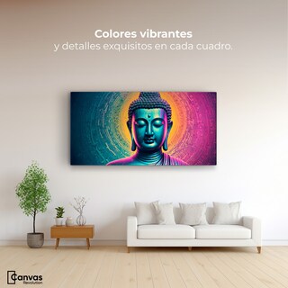Foto 2 | Foto 2 | Cuadro Decorativo Canvas Buda Sobre Universo 160x80