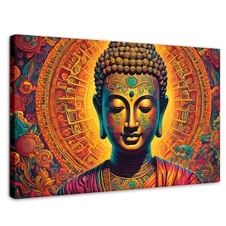 Foto 1 | Foto 1 | Cuadro Decorativo Canvas Buda Jardín Sueños 90x60 cm