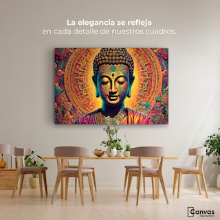 Foto 2 | Foto 2 | Cuadro Decorativo Canvas Buda Jardín Sueños 90x60 cm