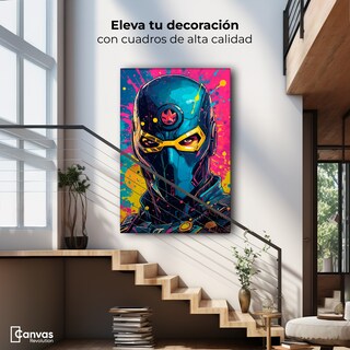 Foto 2 | Foto 2 | Cuadro Decorativo Canvas Superhéroe Cósmico 60x90