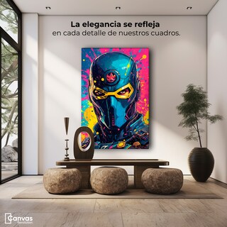 Foto 3 | Foto 3 | Cuadro Decorativo Canvas Superhéroe Cósmico 60x90
