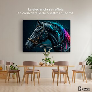 Foto 2 | Foto 2 | Cuadro Decorativo Canvas Caballo Cósmico 90x60
