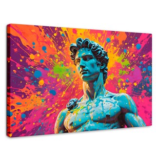 Foto 1 | Foto 1 | Cuadro Decorativo Canvas Silueta Multicolor 90x60