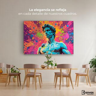 Foto 2 | Foto 2 | Cuadro Decorativo Canvas Silueta Multicolor 90x60