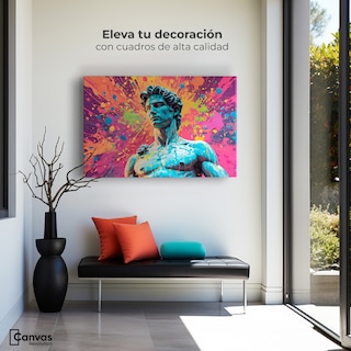 Foto 3 | Foto 3 | Cuadro Decorativo Canvas Silueta Multicolor 90x60