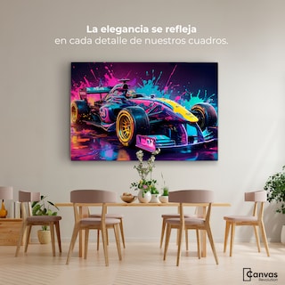 Foto 2 | Foto 2 | Cuadro Decorativo Canvas Furia Multicolor 90x60