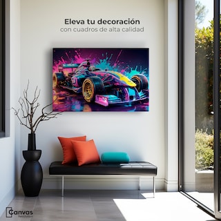 Foto 3 | Foto 3 | Cuadro Decorativo Canvas Furia Multicolor 90x60