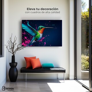 Foto 3 | Foto 3 | Cuadro Decorativo Canvas Pinceladas Néctar 90x60