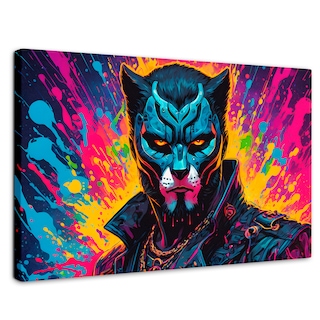 Foto 1 | Foto 1 | Cuadro Decorativo Canvas Destellos Felinos 90x60
