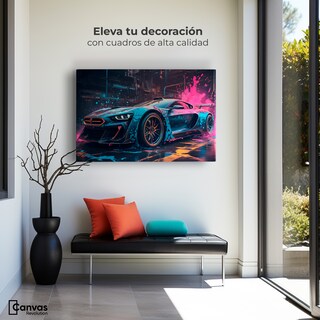 Foto 3 | Foto 3 | Cuadro Decorativo Canvas Velocidad Vibrante 90x60