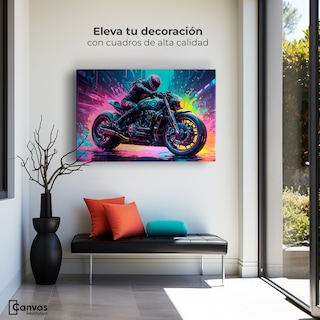 Foto 3 | Foto 3 | Cuadro Decorativo Canvas Velocidad Luminosa 90x60