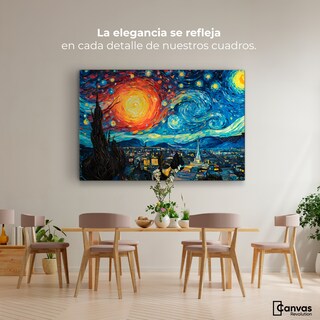 Foto 2 | Foto 2 | Cuadro Decorativo Canvas Cielo De Van Gogh 90x60