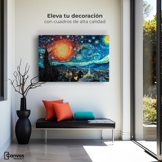 Foto 3 | Foto 3 | Cuadro Decorativo Canvas Cielo De Van Gogh 90x60
