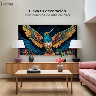 Foto 3 | Foto 3 | Cuadro Decorativo Canvas Explosión Colibríes 120x60