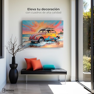 Foto 3 | Foto 3 | Cuadro Decorativo Canvas Rodando Verano 90x60