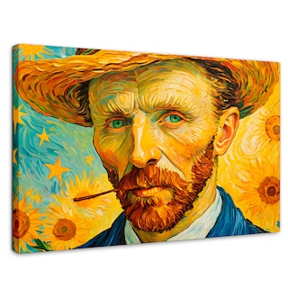 Foto 1 | Foto 1 | Cuadro Decorativo Canvas Nocturno De Girasol 90x60