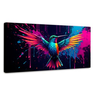Foto 1 | Foto 1 | Cuadro Decorativo Canvas Colibrí Cromático 120x60