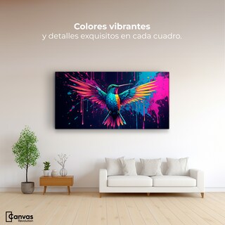 Foto 2 | Foto 2 | Cuadro Decorativo Canvas Colibrí Cromático 120x60