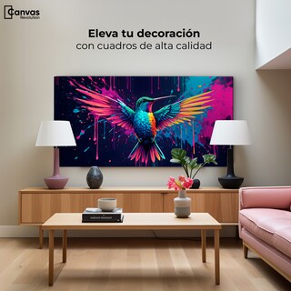 Foto 3 | Foto 3 | Cuadro Decorativo Canvas Colibrí Cromático 120x60