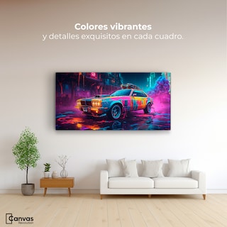Foto 2 | Foto 2 | Cuadro Decorativo Canvas Coche Abstracto 120x60