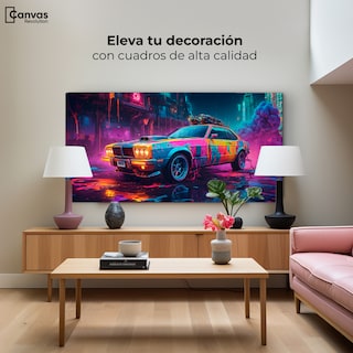 Foto 3 | Foto 3 | Cuadro Decorativo Canvas Coche Abstracto 120x60