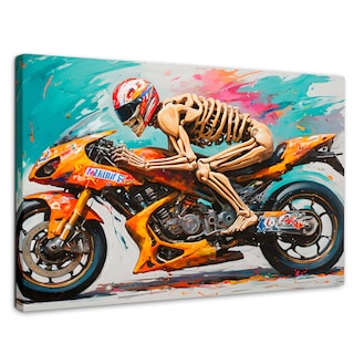 Foto 1 | Foto 1 | Cuadro Decorativo Canvas Cross Calavera 90x60