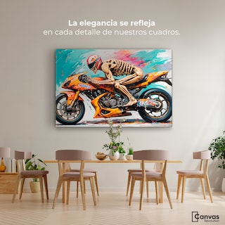 Foto 2 | Foto 2 | Cuadro Decorativo Canvas Cross Calavera 90x60