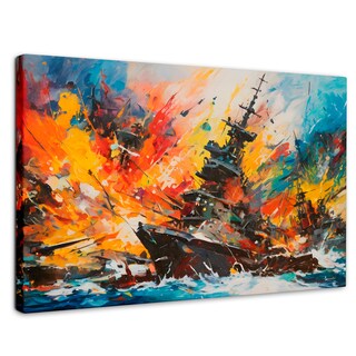 Foto 1 | Foto 1 | Cuadro Decorativo Canvas Buque Explosivo 90x60