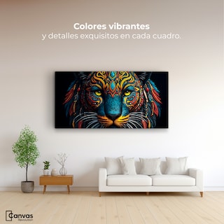 Foto 2 | Foto 2 | Cuadro Decorativo Canvas Majestuosidad Felina 120x60