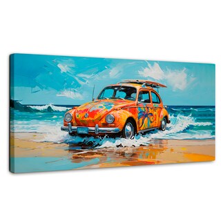 Foto 1 | Foto 1 | Cuadro Decorativo Canvas Vocho Vacacional 140x70