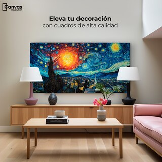 Foto 3 | Foto 3 | Cuadro Decorativo Canvas Cielo De Van Gogh 120x60