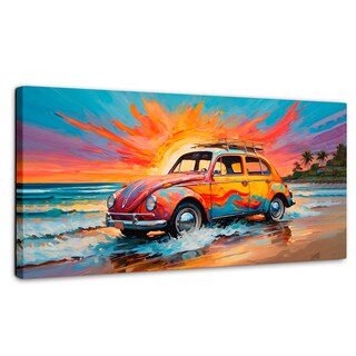Foto 1 | Foto 1 | Cuadro Decorativo Canvas Rodando Verano 140x70