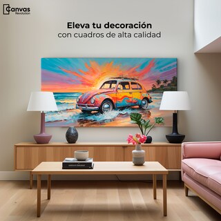 Foto 3 | Foto 3 | Cuadro Decorativo Canvas Rodando Verano 140x70