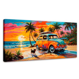 Foto 1 | Foto 1 | Cuadro Decorativo Canvas Atardecer Fiel 140x70