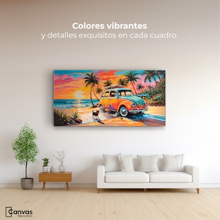Foto 2 | Foto 2 | Cuadro Decorativo Canvas Atardecer Fiel 140x70