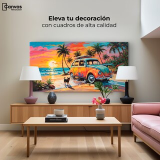 Foto 3 | Foto 3 | Cuadro Decorativo Canvas Atardecer Fiel 140x70