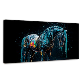 Foto 1 | Foto 1 | Cuadro Decorativo Canvas Caballo Fusiones 120x60